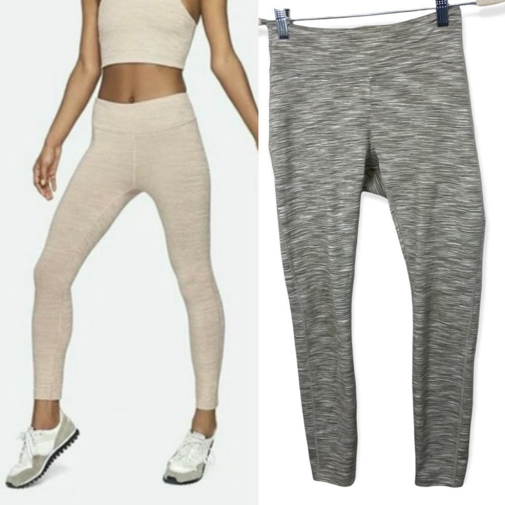 Outdoor Voices Tan Tech Sweat 3/4 Leggings Size S High Rise Tight Athletic Small